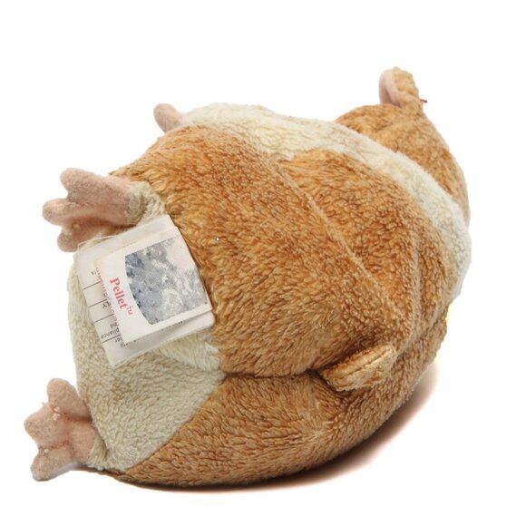 Vintage PELLET 2000 TY Beanie Baby Hamster Rodent Beige White Collectable Stuffy - Picture 9 of 10